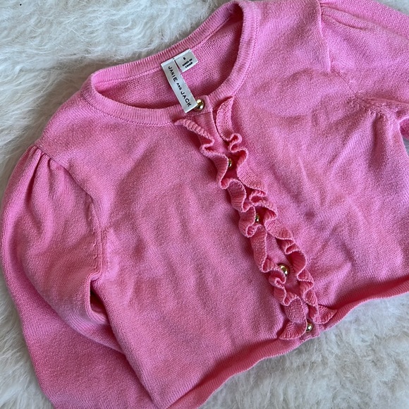 Girls Janie Jack Pink sweater - Picture 4 of 5